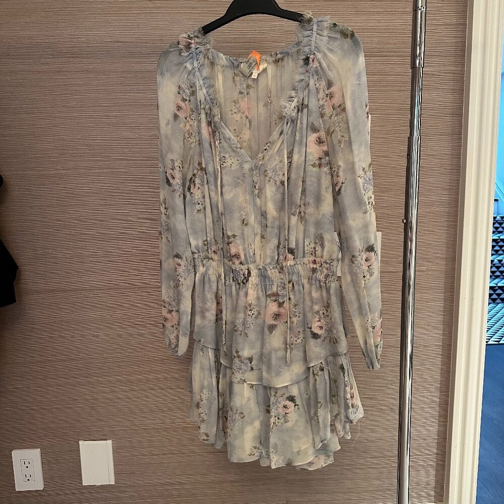 LoveShackFancy Floral Mini Dress